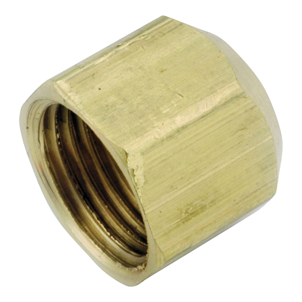 754040-06 Tube Cap, 3/8 in, Flare, Brass