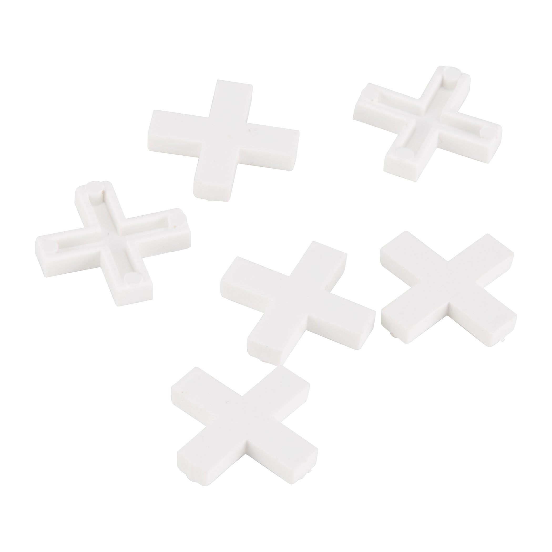 MJ-T80806-3L Tile Spacer, 3/8 in Thick, Cross, Plastic