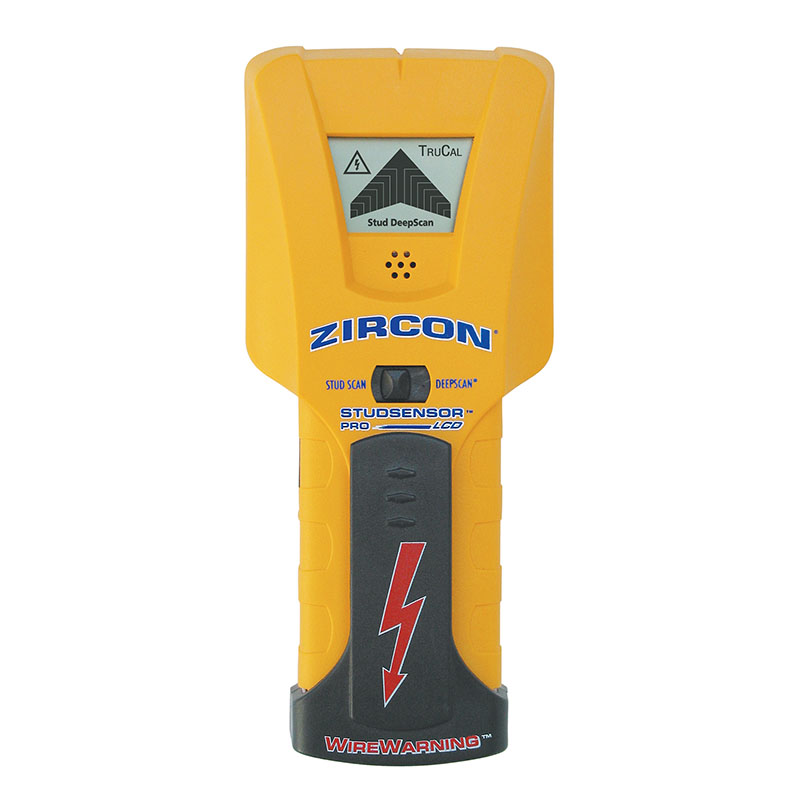 Zircon StudSensor 61981 Stud Finder, 9 V Battery, 3/4 in Deep Metal/Studs, 2 in Deep Electrical Wire Detection - 1