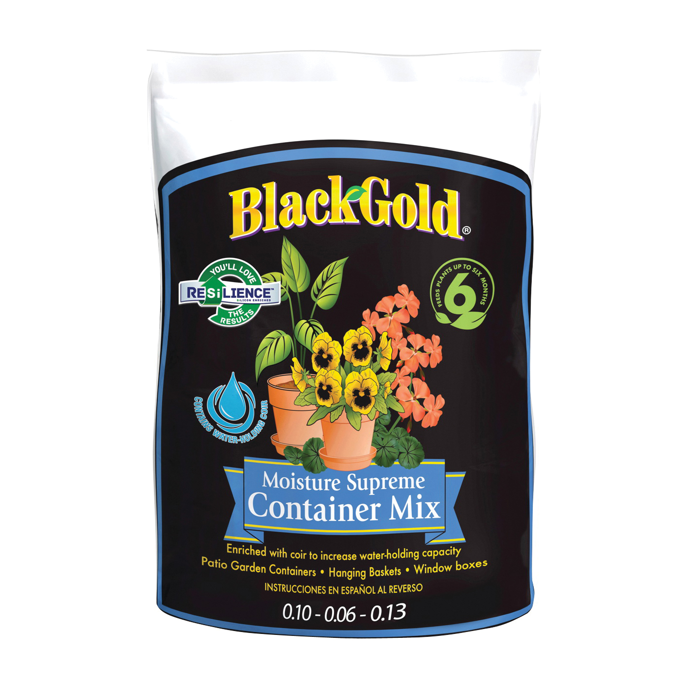 BLACK GOLD 1413000.CFL001P Container Potting Mix, 1 cu-ft Coverage Area, 70 Bag