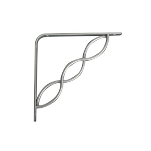 200 Series 200CSN8 Shelf Bracket, 50 lb, 7-3/4 in H, 7-3/4 in L, Steel, Satin Nickel