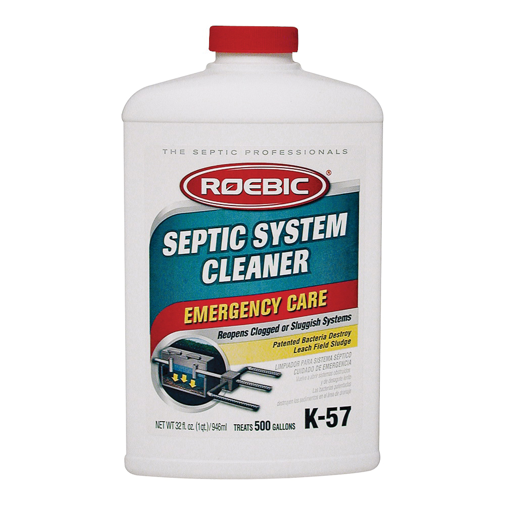 Roebic K-57 Septic System Cleaner, Liquid, Clear, 1 qt - 2