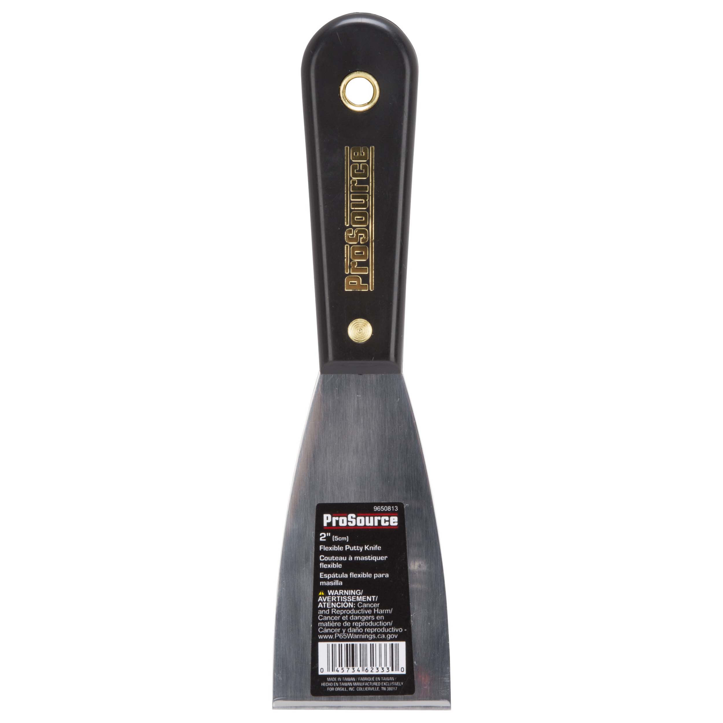 01040-3L Putty Knife with Rivet, 2 in W HCS Blade