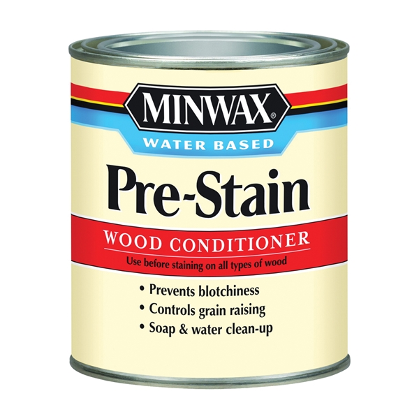 Minwax 61851 Pre-Stain Wood Conditioner, Clear, Liquid, 1 qt, Can - 1