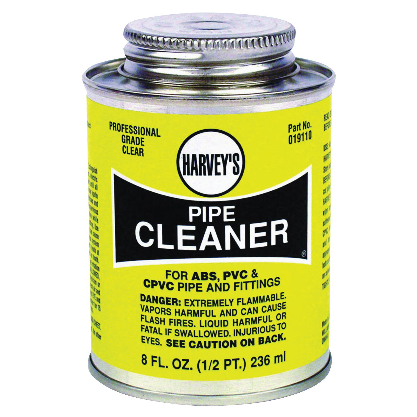 019110-24 Pipe Cleaner, Liquid, Clear, 8 oz Can