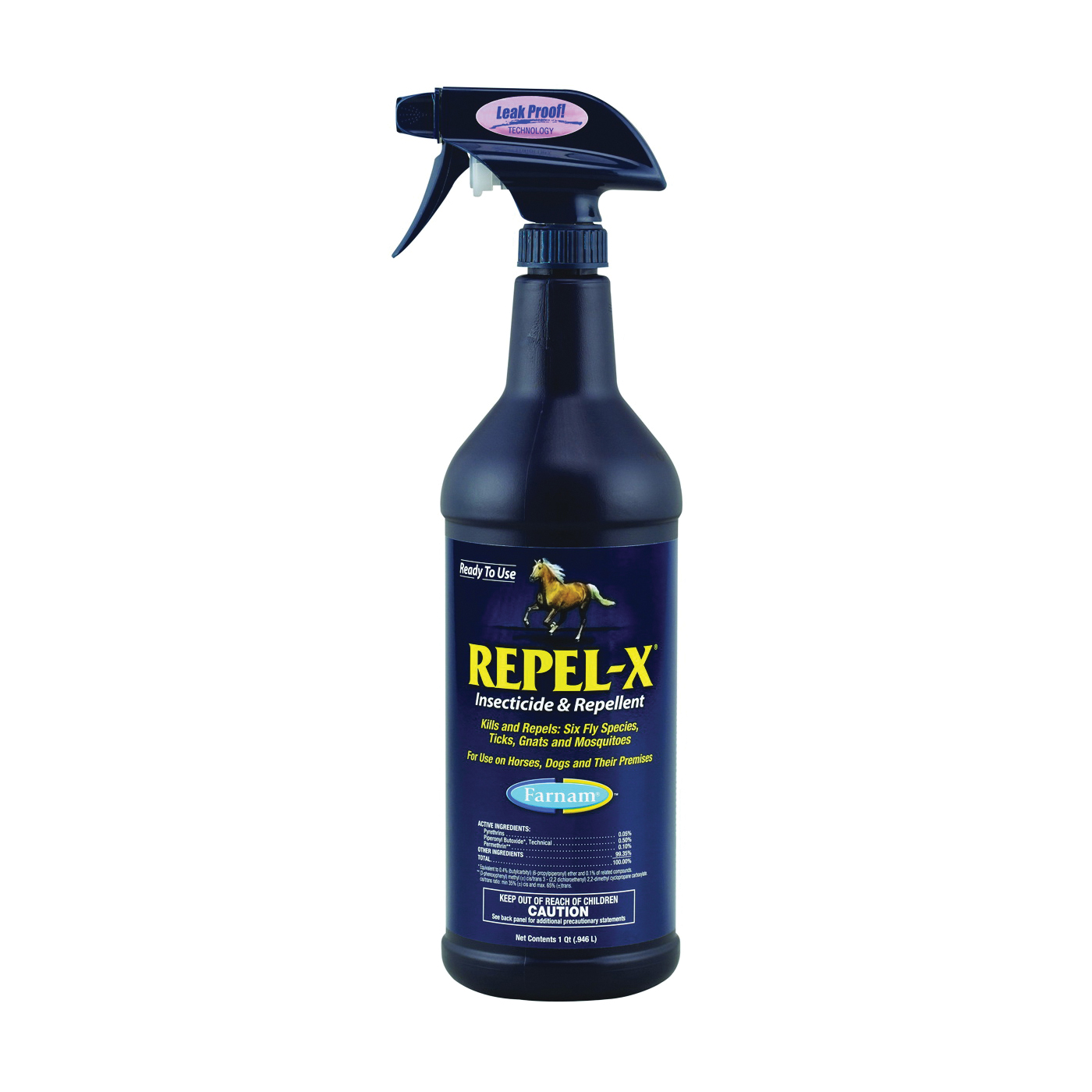 Farnam Repel-X 10330 Insecticide and Repellent, Liquid, Milky White, Citronella, 32 oz