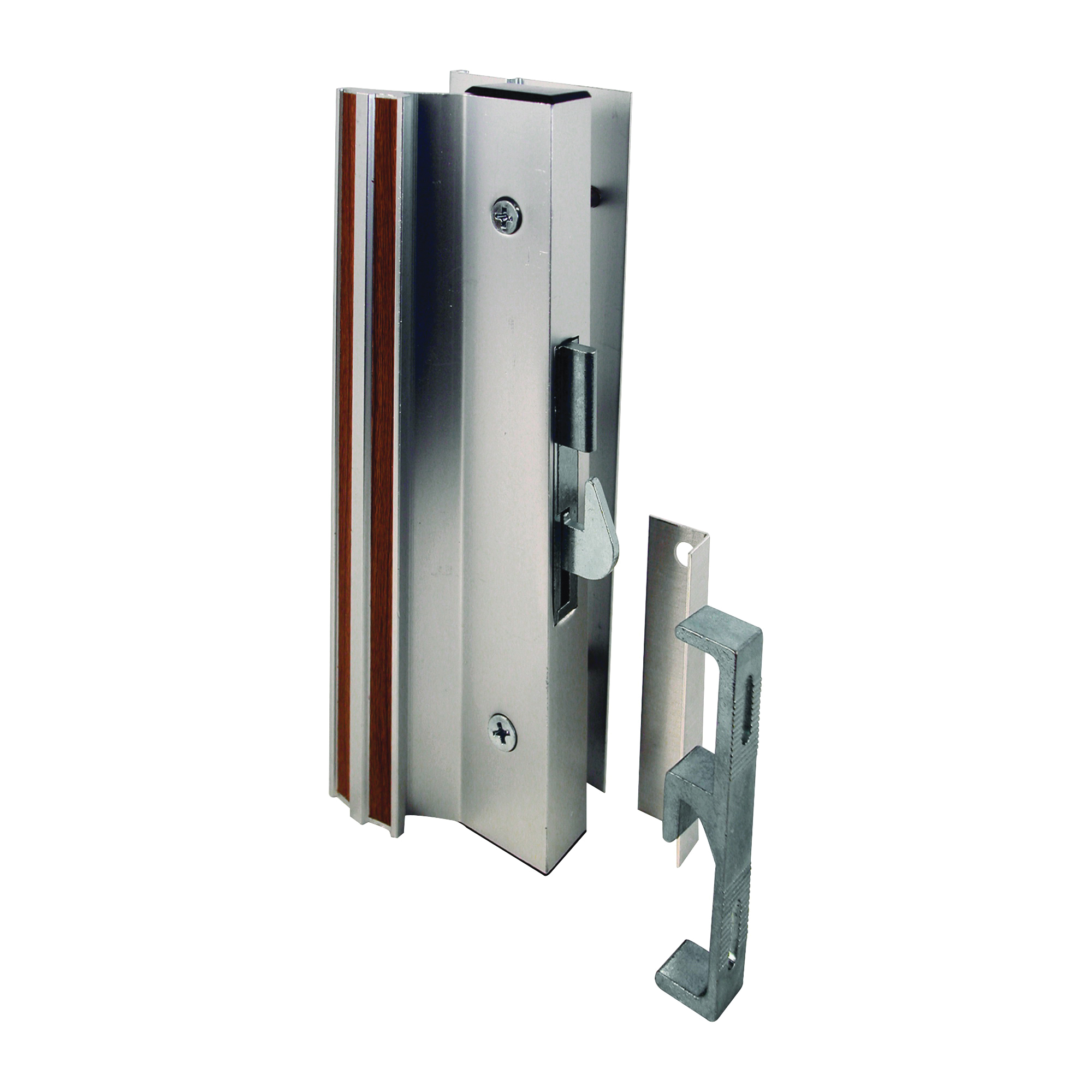 Prime-Line C 1000 Patio Lockset, Aluminum, Anodized, For: 7/8 to 2-3/8 in Glass Sliding Doors - 1