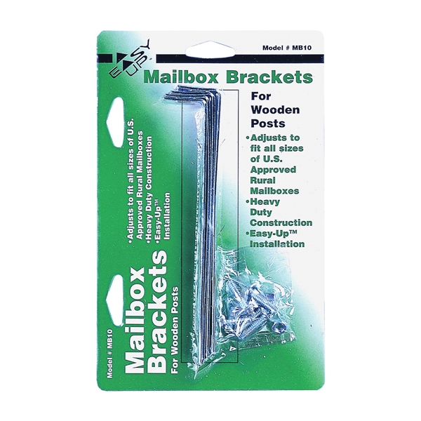 Gibraltar Mailboxes MB100000 Mounting Bracket, Galvanized Steel, 5-3/4 in L x 1 in W Dimensions - 1