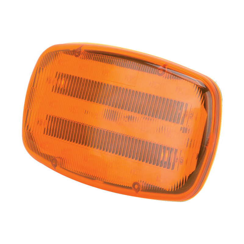 35705 LED Magnetic Emergency Light, Amber Reflector, ABS Reflector, 6-1/4 in W Reflector, 4 in H Reflector