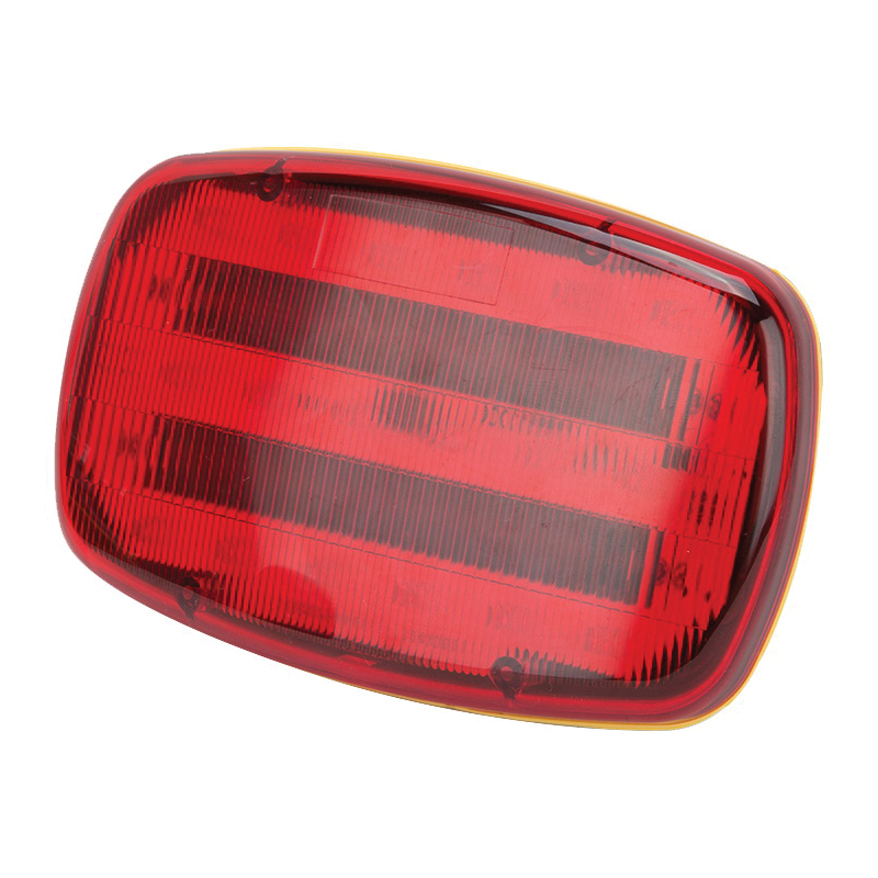 35706 LED Magnetic Emergency Light, Red Reflector, ABS Reflector, 6-1/4 in W Reflector, 4 in H Reflector