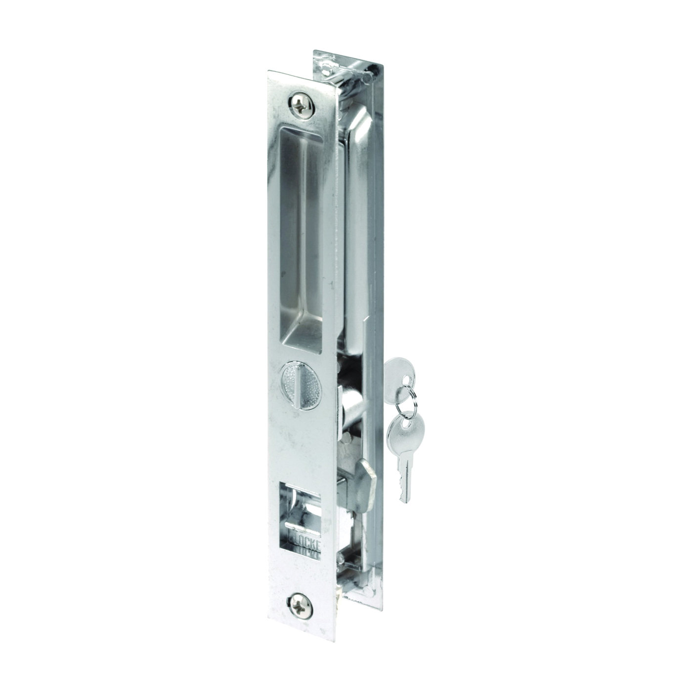 C 1076 Handleset, Aluminum, Chrome, For: 1-1/4 in THK Glass Sliding Doors