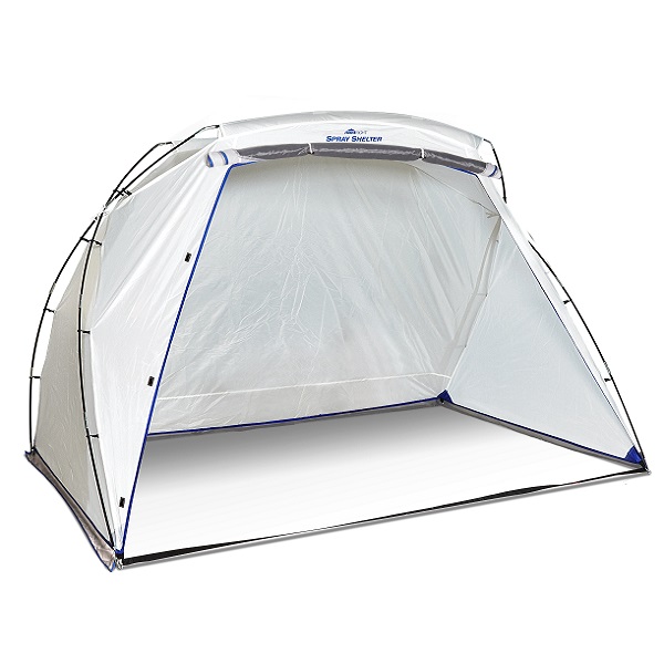 Spray Shelter, Homeright, 9 ft OAW, 6 ft OAD, 5-1/2 ft OAH, Polyester, White - 1