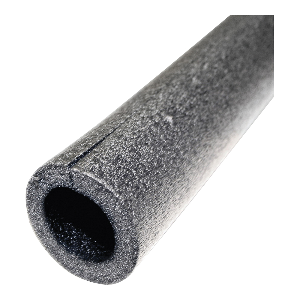 50148 Pipe Insulation, 6 ft L, Polyethylene, Black, 1/2 in Pipe