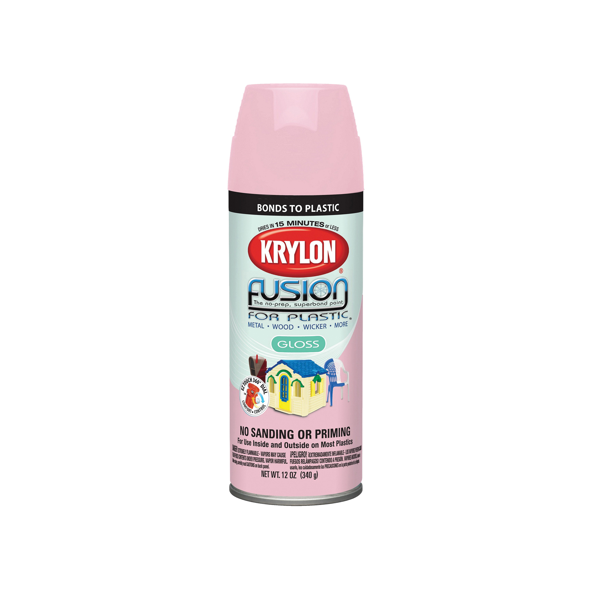 Krylon K02331007 Fusion for Plastic Spray Paint, Fairytale Pink - Fusion  For Plastic Pink 