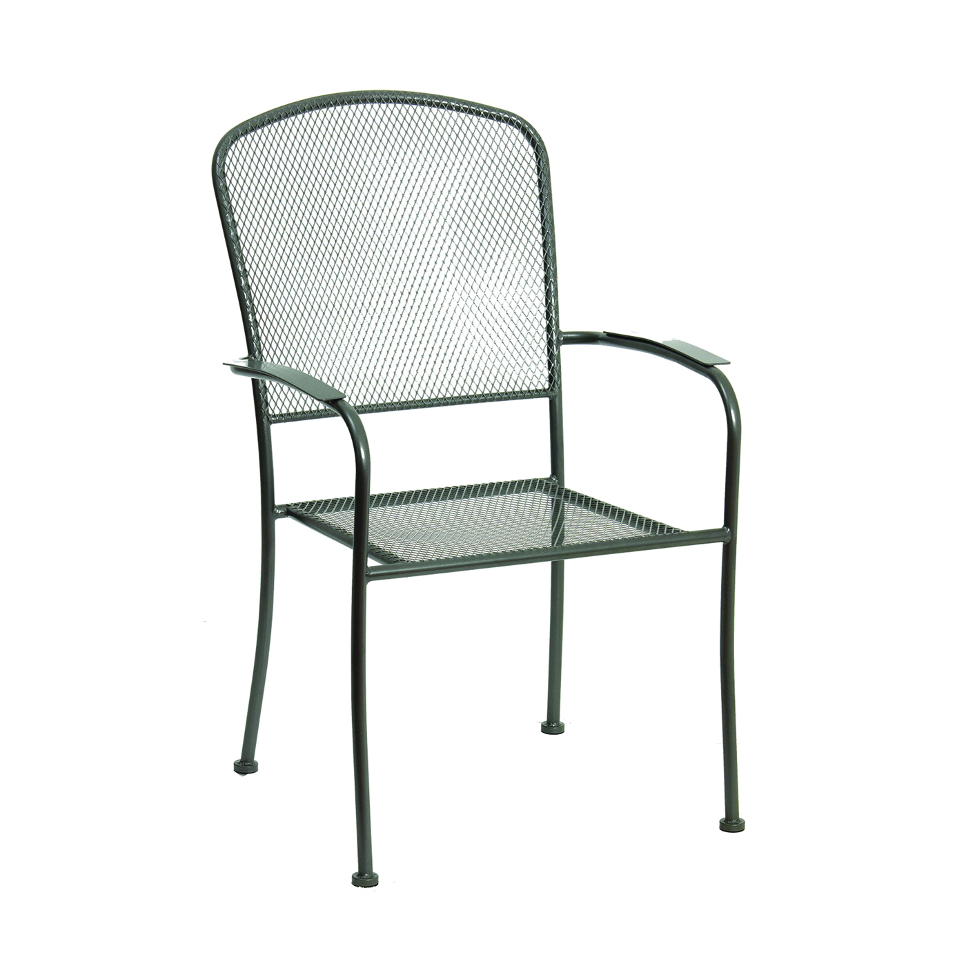 Arlington JYL-2077C Stackable Patio Chair with Mesh, 24 in W, 24-1/2 in D, 36-5/8 in H, Steel Seat