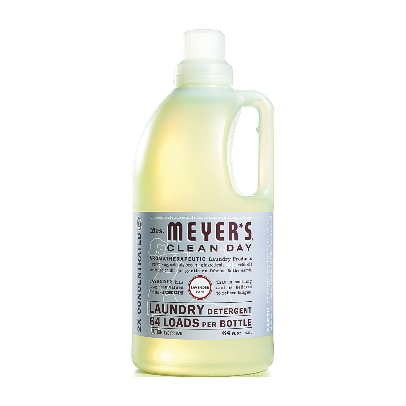 Mrs. Meyer's Clean Day 14531 Laundry Detergent, 64 oz Bottle, Liquid, Lavender - 1
