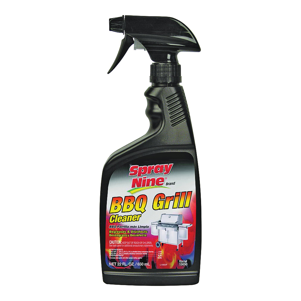 15650 BBQ Grill Cleaner, Liquid, Clear, 22 oz Bottle