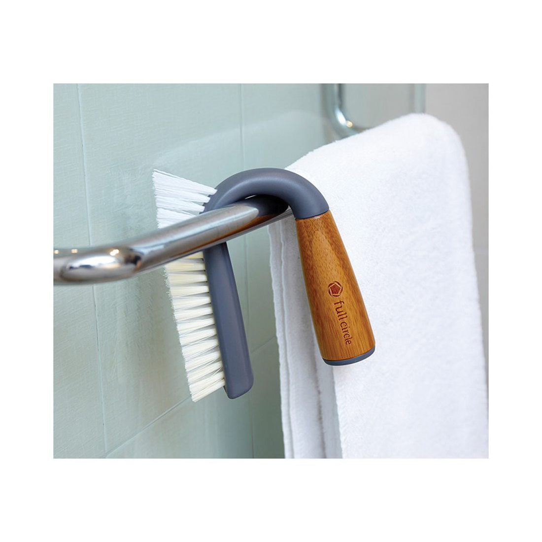Full Circle FC11125GY Grout and Tile Brush, Plastic Bristle, Gray Bristle, 1-1/2 in W Brush, 5-1/2 in OAL - 5