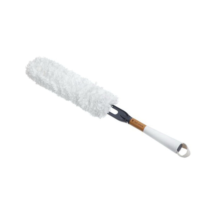 Full Circle Dust Whisperer FC14603 Duster, Microfiber Head, Bamboo/Plastic Handle, Gray/White - 2