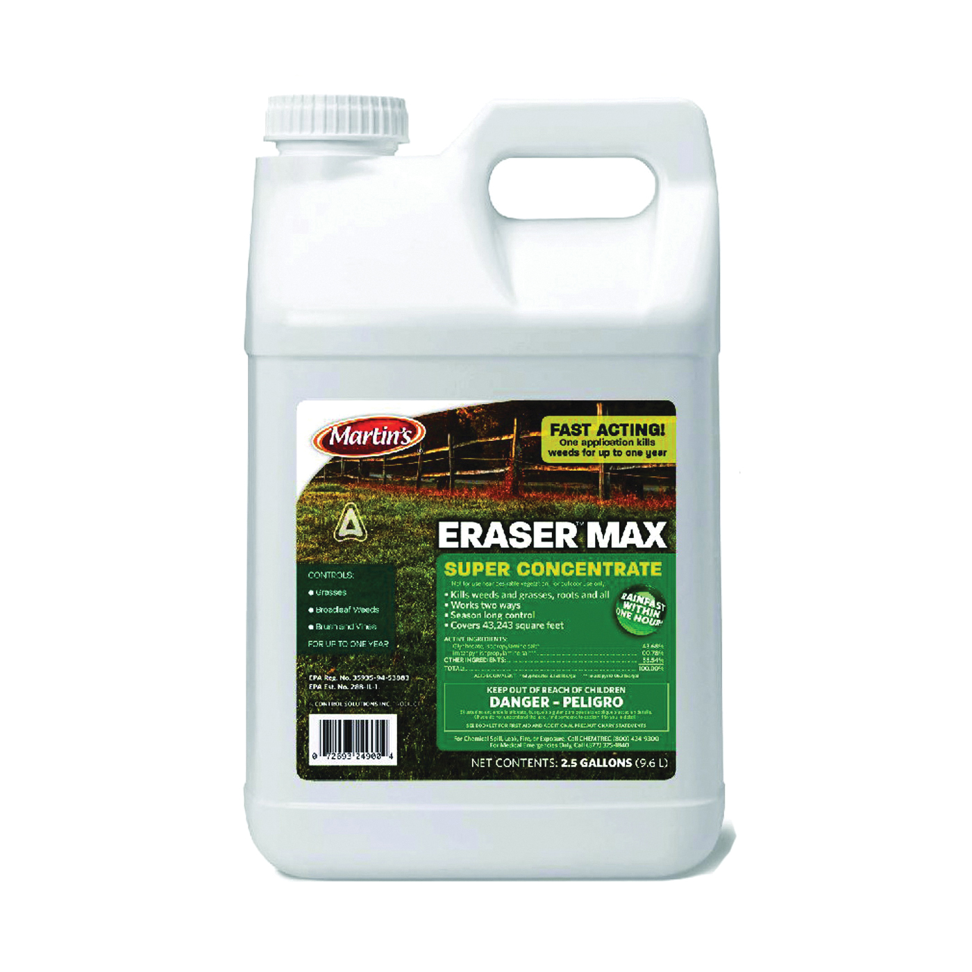 82002490 Weed Killer, Liquid, Clear Yellow, 2.5 gal