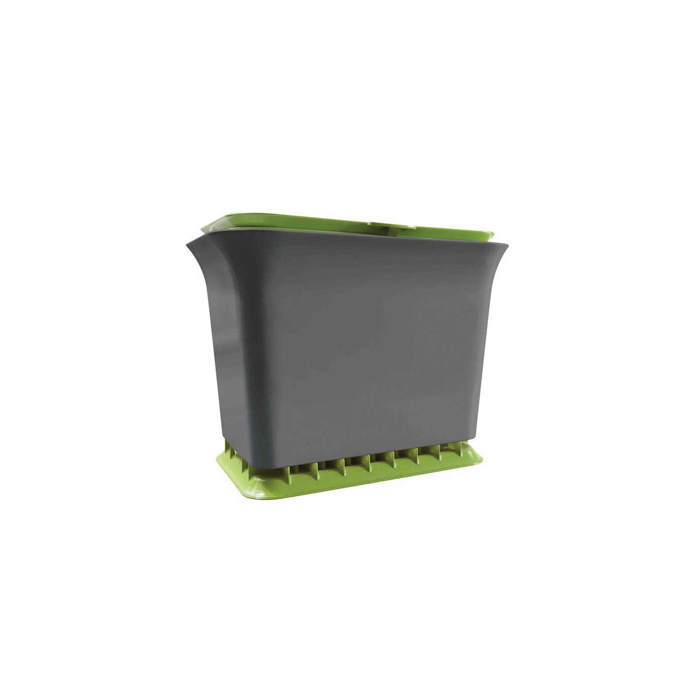 Full Circle FC11301-GS Compost Collector, 1.5 gal Capacity, Plastic/Steel, Green, 8-1/2 in W, 11.38 in D, 9 in H - 1
