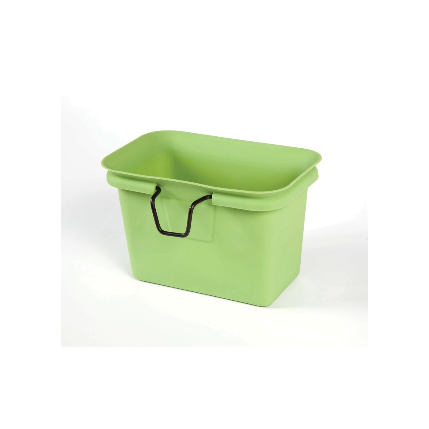 Full Circle FC11302-G Compost Collector, 0.6 gal Capacity, Silicone/Steel, Green, 5.2 in W, 8.27 in D, 5.51 in H - 1