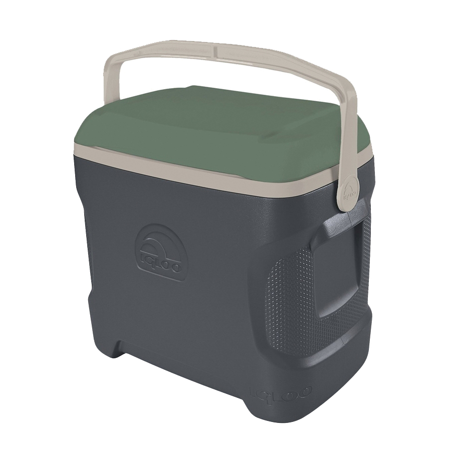 IGLOO 49672 Sportsman Ice Chest Cooler, 30 qt Cooler, HDPE/Resin, Green - 1