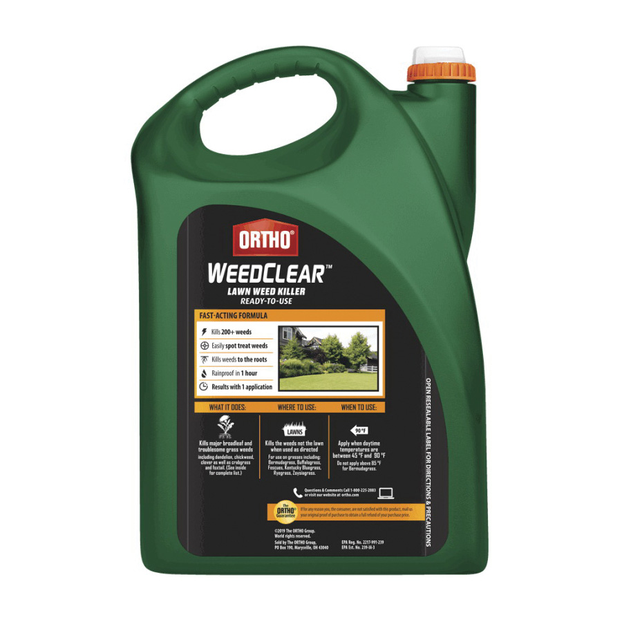 Ortho WEEDCLEAR 0447605 Weed Killer Refill, Liquid, 1.33 gal Bottle
