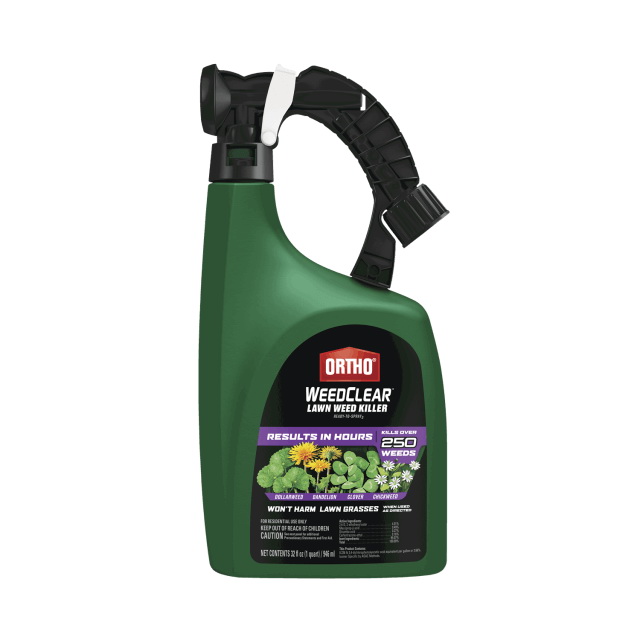 WEEDCLEAR 0449105 Weed Killer, Liquid, Spray Application, 32 oz Bottle