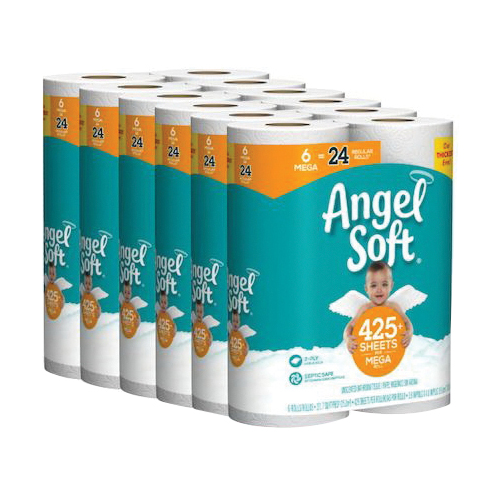 Angel Soft 79256/01 Toilet Paper, 2-Ply, Paper - 2