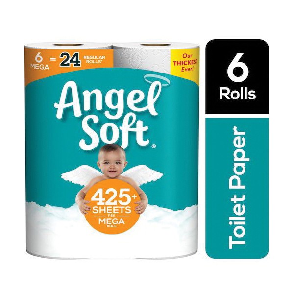 Angel Soft 79256/01 Toilet Paper, 2-Ply, Paper - 3