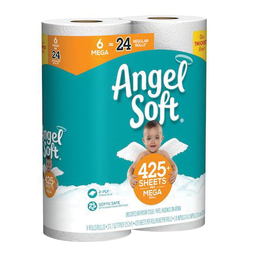 Angel Soft 79256/01 Toilet Paper, 2-Ply, Paper - 4