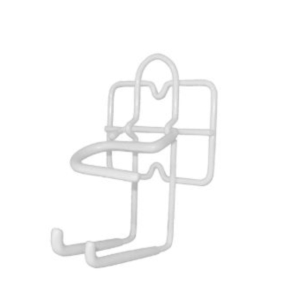 ClosetMaid 346300 Broom and Dust Holder, Steel, White