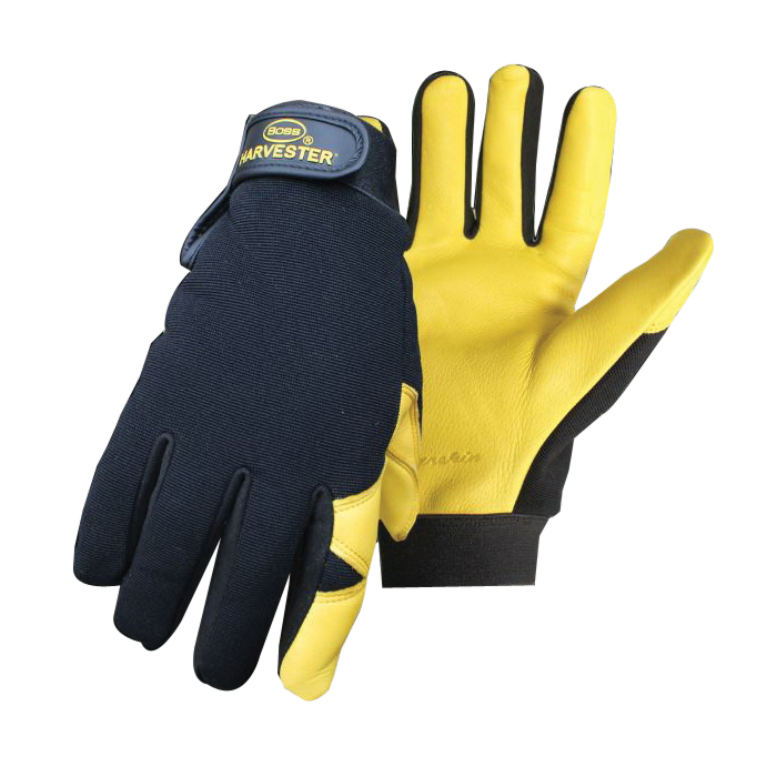 4187XL Gloves, XL, Adjustable, Elastic Wrist Cuff, Polyester/Spandex Back, Polyester Lining