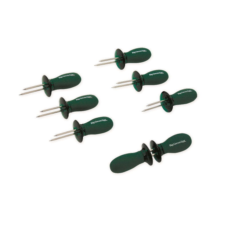 Big Green Egg 117335 Corn Holder, Stainless Steel, Green