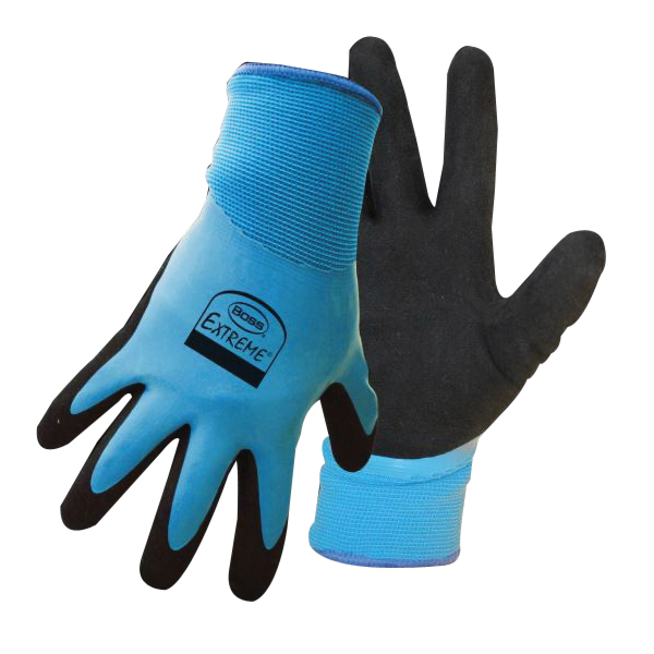 EXTREME 8490L Gloves, L, Flexible Knit Wrist Cuff, Latex
