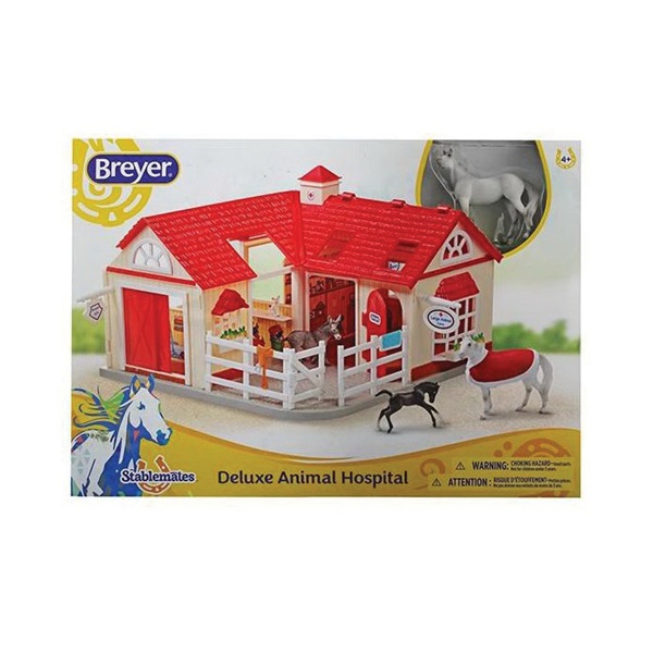 Breyer Horses 59204 Deluxe Animal Hospital, Horse, 4 years and Up, Plastic, Gray, 9-Piece - 5