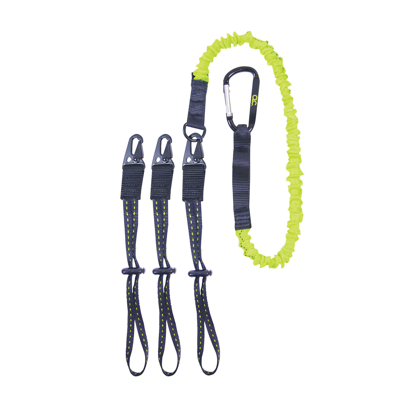 CLC GEAR LINK 1025 Interchangeable End Tool Lanyard, 41 to 56 in L, 6 lb Working Load, Carabiner End Fitting - 1