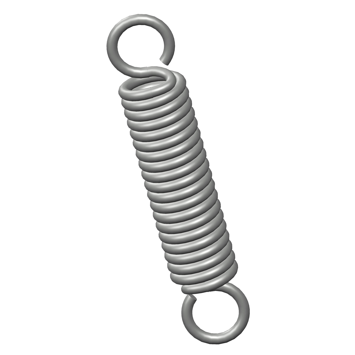 CSC C-223 CSC C-223 Extension Spring, 2-1/2 in L, Zinc, 0.08 in Wire - 1