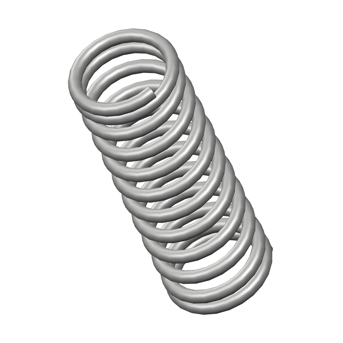 CSC C-57 CSC C-57 Compression Spring, 1.41 in L, Zinc, 0.12 in Wire, Closed/Ground End - 1
