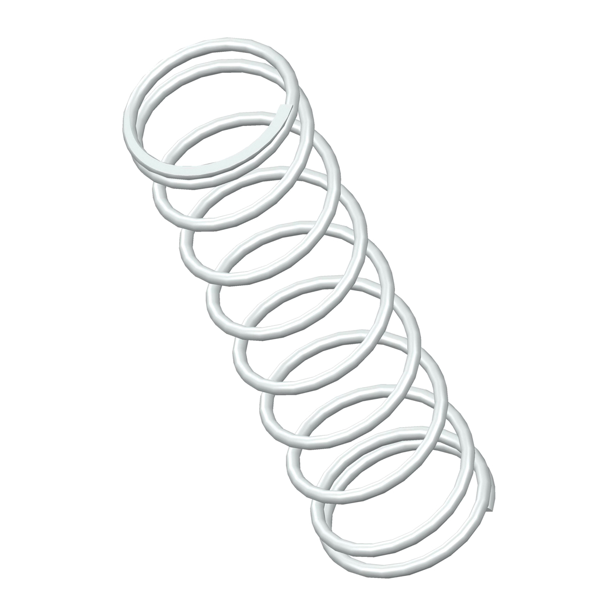 CSC C-201 CSC C-201 Compression Spring, 0.69 in L, Stainless Steel, 0.063 in Wire, Closed End - 1