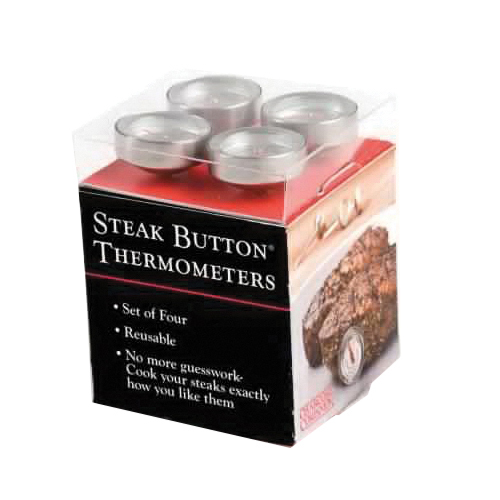 CHARCOAL COMPANION CC9025 Steak Button Thermometer, Analog Display - 2