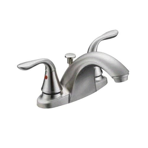 Aqua Plumb 1554090 Non-Metallic Bathroom Faucet 4-Inch Polished Chrome 