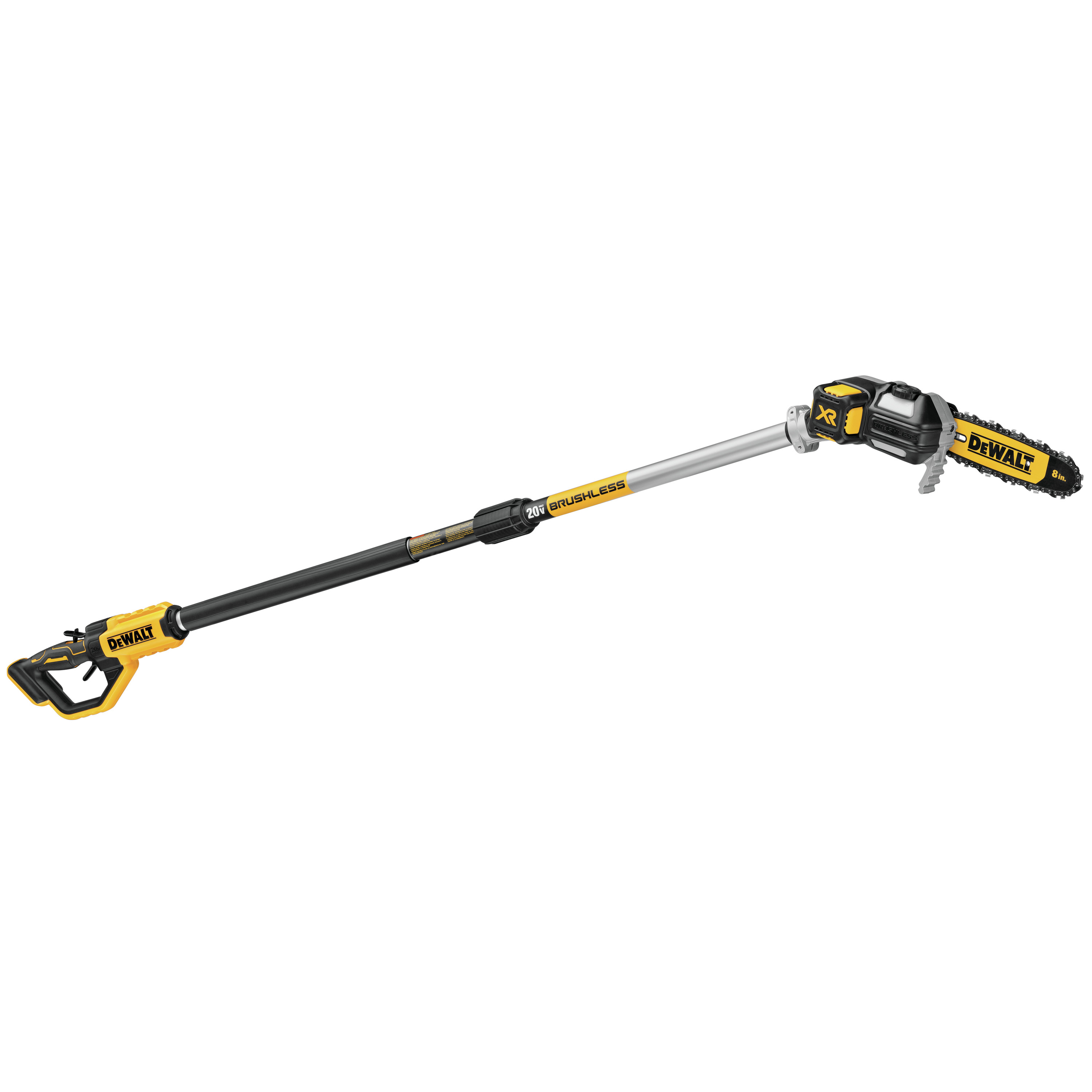 DeWALT DCPS620B Pole Saw, 20 V, Plastic Pole, Comfort-Grip Handle, 8 in OAL