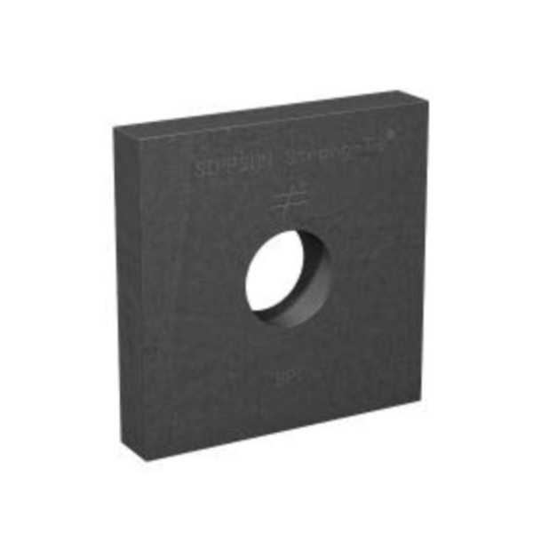 Simpson Strong-Tie BP1 Bearing Plate, 3-1/2 in L x 3-1/2 in W x 3/8 in Thick Dimensions, Steel