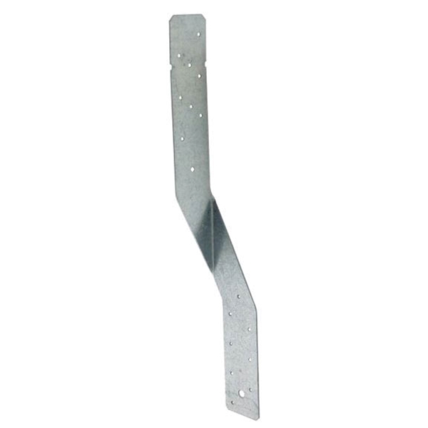 H6 Hurricane Tie, 19-3/16 in L, 2-1/4 in W, Steel, Galvanized, Fastening Method: Nail