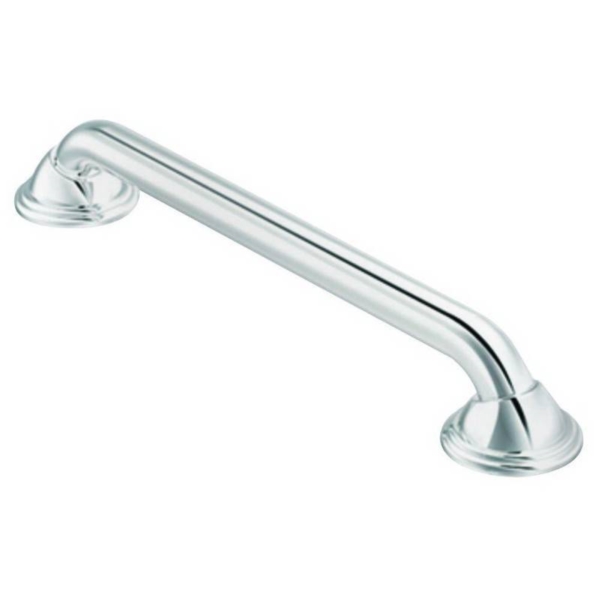 LR8724D2BN Grab Bar, 24 in L Bar, 500 lb, Stainless Steel, Brushed Nickel, Screw Mounting