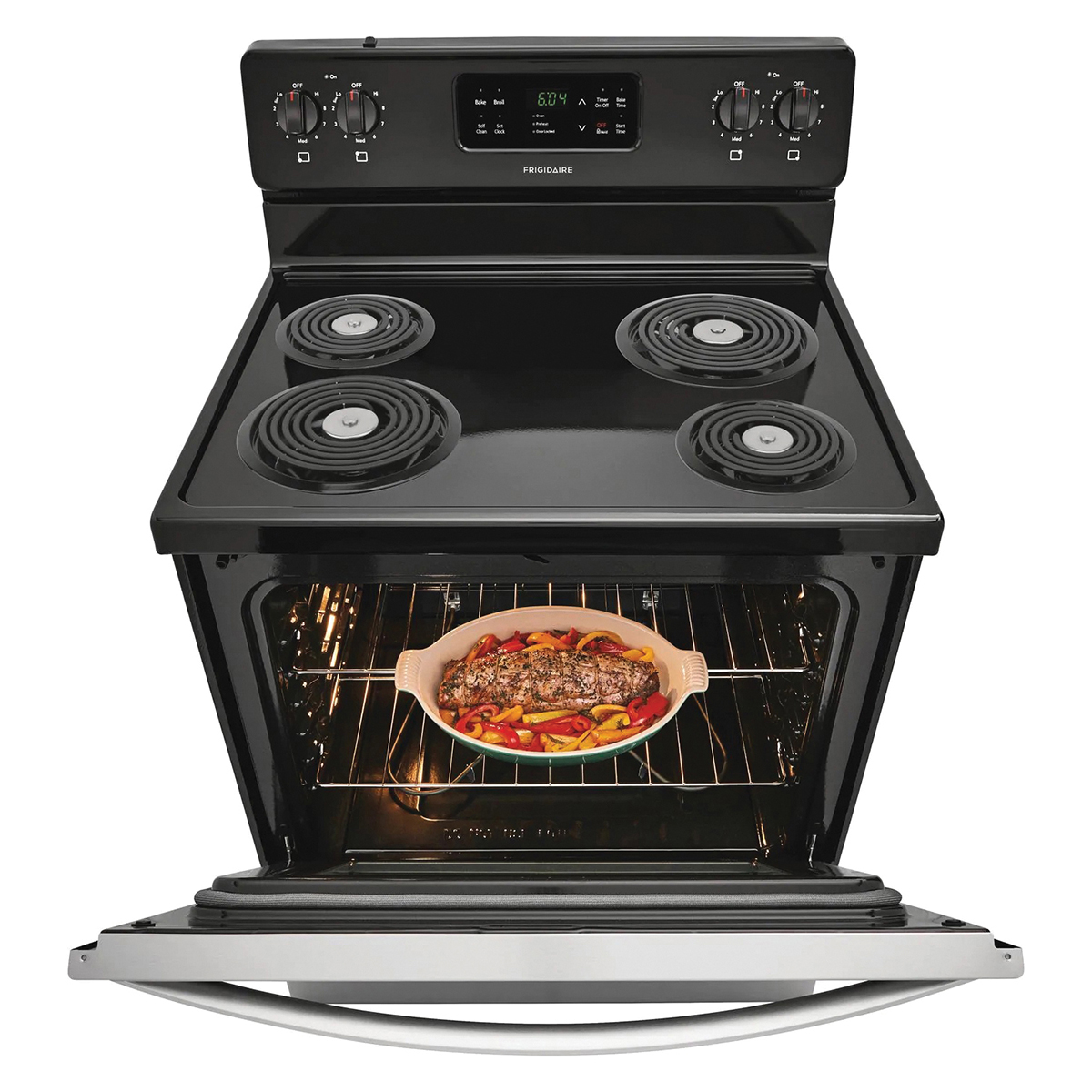 Frigidaire FFEF3016US Electric Range, 29-7/8 in OAW, 5.3 cu-ft Oven, 10/7.5 kW, Stainless Steel - 2