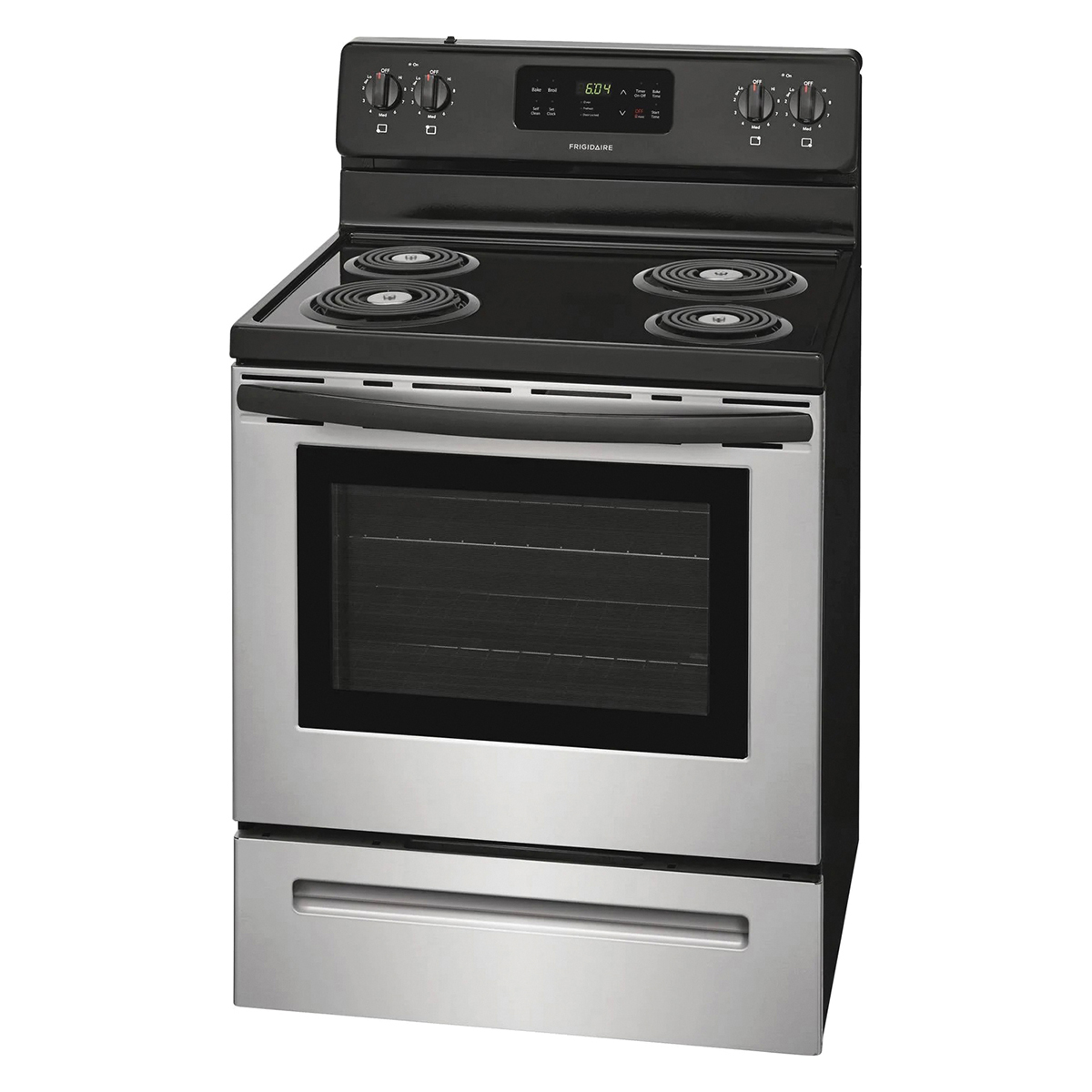 Frigidaire FFEF3016US Electric Range, 29-7/8 in OAW, 5.3 cu-ft Oven, 10/7.5 kW, Stainless Steel - 4