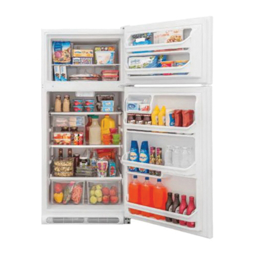 Frigidaire FFTR1821TW Top Freezer Refrigerator, 18 cu-ft Overall, 14.1 cu-ft Refrigerator, 3.9 cu-ft Freezer, White - 5